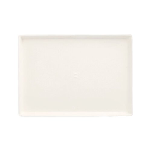 14400 Teller Zuckerrohr "pure" eckig 17,5 cm x 12,5 cm x 1 cm weiss "Cella"