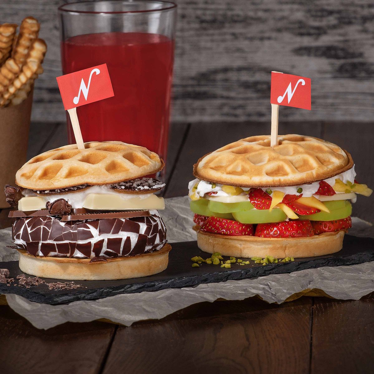 Waffel-Burger Wechselplatten für Thermocook®