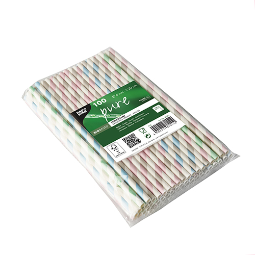 1000 Trinkhalme, Papier Ø 6 mm · 20 cm farbig sortiert "Stripes" 88000 Trinkhalme, Papier Ø 6 mm · 20 cm farbig sortiert "Stripes"