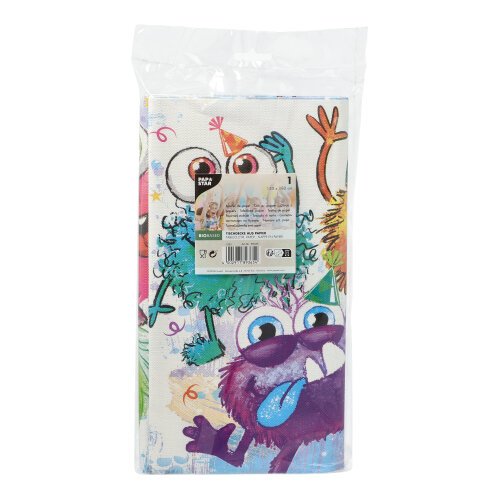 765 Tischdecke, Papier 120 cm x 180 cm "Funny Monsters"