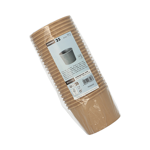 7000 Suppenbecher, Pappe rund 350 ml Ø 9,8 cm · 7 cm braun