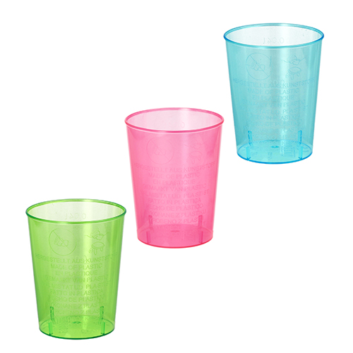 38400 Gläser für Schnaps, PS 4 cl Ø 4,2 cm · 5,2 cm farbig sortiert