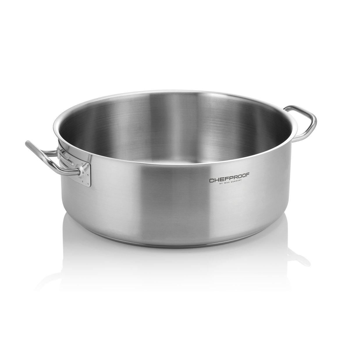 Bratentopf CHEFPROOF, Ø 50 cm, 39 ltr., Chromnickelstahl