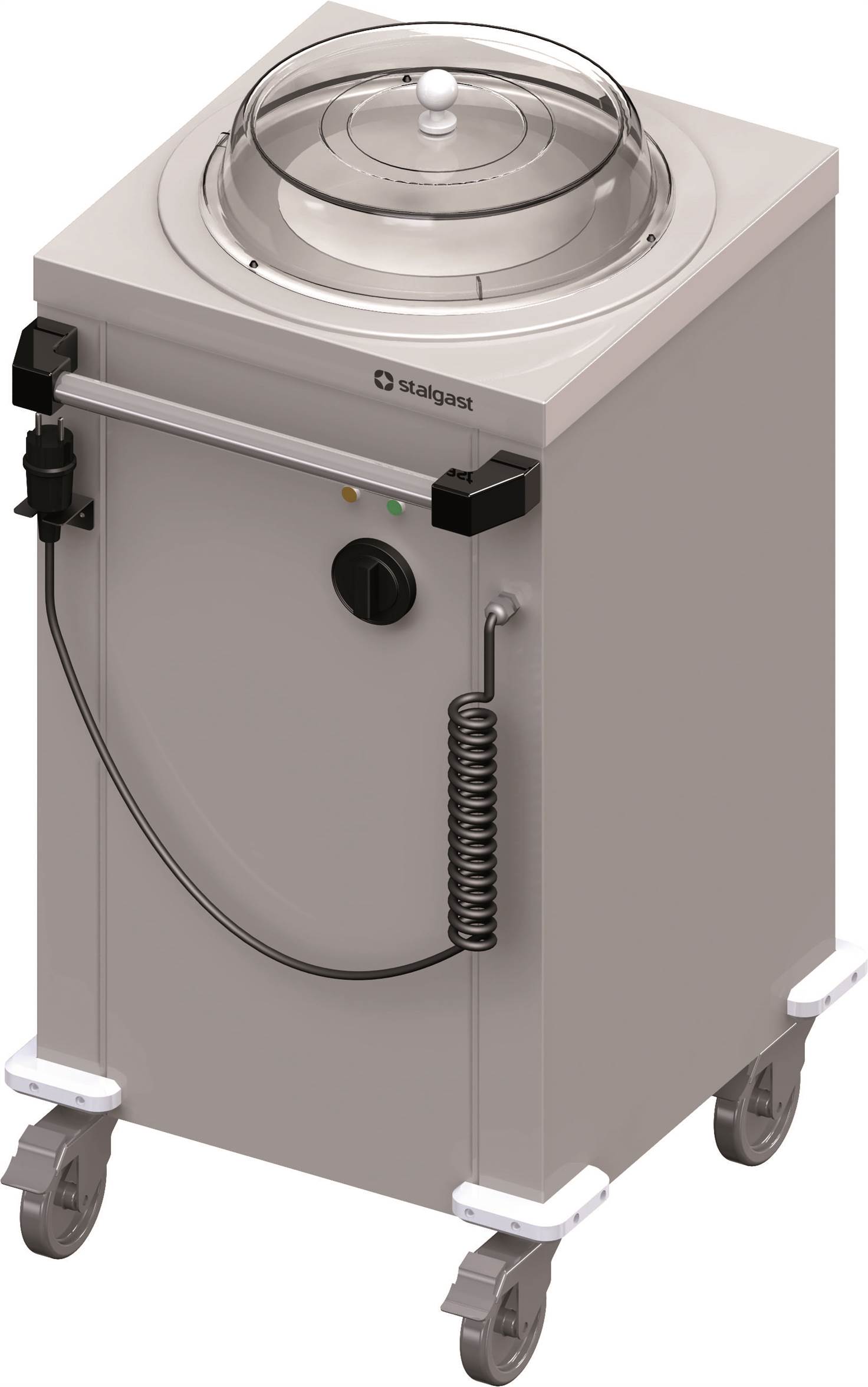 Beheizbarer Tellerspender, fahrbar 550x510x880 mm für Speisenausgabesysteme