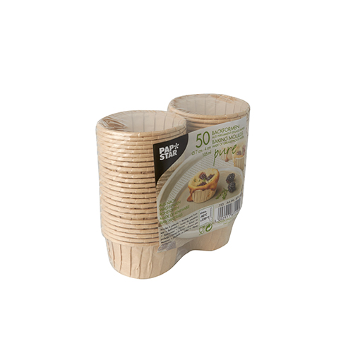 22400 Backformen "pure" 105 ml Ø 7 cm · 4 cm braun