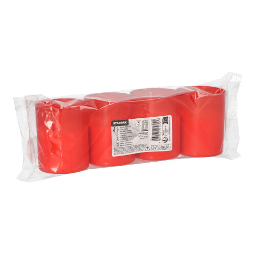 3456 Grablichte "Stundenbrenner" Ø 5 cm · 6,5 cm rote Hülle
