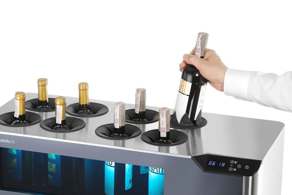 Theken-Weinkühler Cellar, 2 Zonen, Arktic, Schwarz, 220-240V/60W, 800x350x(H)293mm