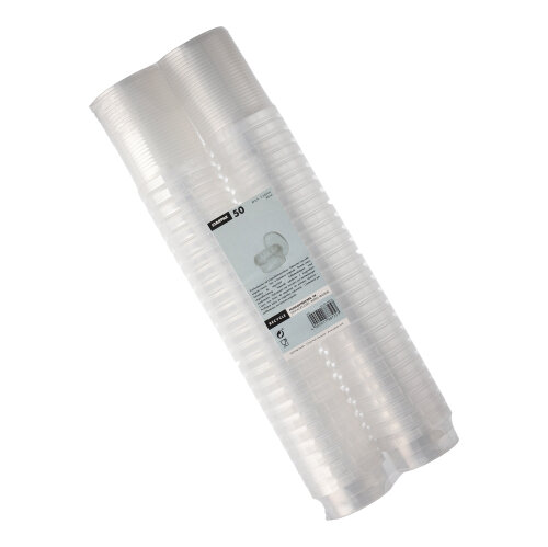 16000 Feinkostbecher, PP rund 80 ml Ø 6,9 cm · 3,65 cm transparent mit Originalitätsverschluss