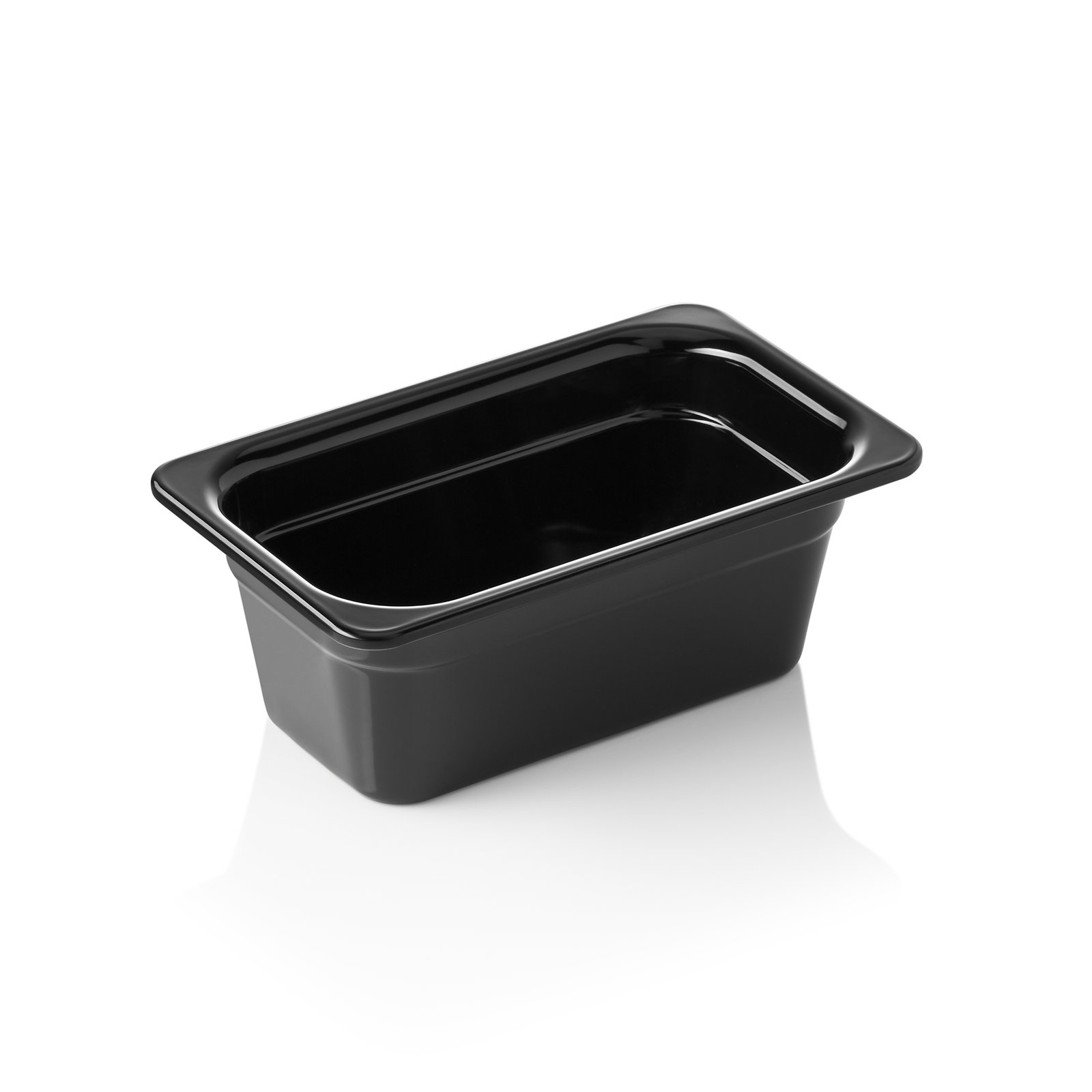 GN Behälter GN 65 BLACK 1/4-100 mm, schwarz, Melamin GN Behälter GN 65 BLACK 1/4-100 mm, schwarz, Melamin