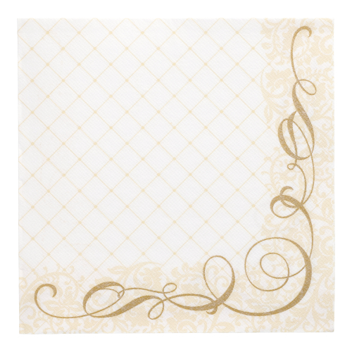 250 Servietten "ROYAL Collection" 1/4-Falz 40 cm x 40 cm gold "Megan" 12500 Servietten "ROYAL Collection" 1/4-Falz 40 cm x 40 cm gold "Megan"