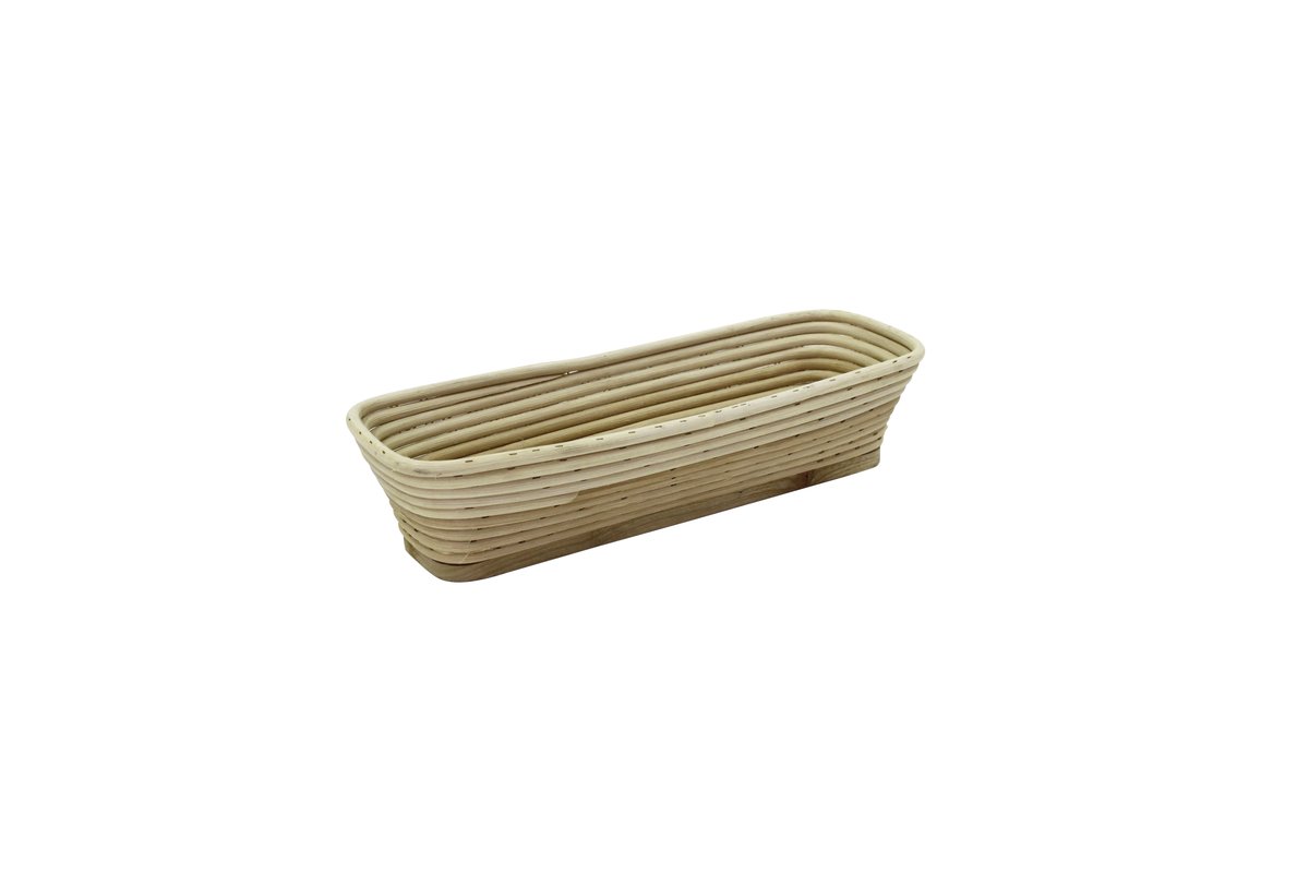 Brotform / Gärkorb lang, eckiger Kopf