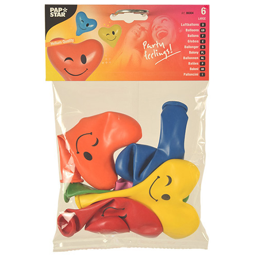 72 Luftballons Ø 28 cm farbig sortiert "Heart - Blinky" large 20160 Luftballons Ø 28 cm farbig sortiert "Heart - Blinky" large