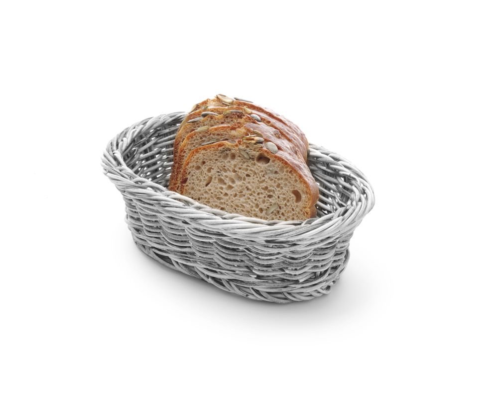 Brotkorb, oval, HENDI, Schwarz, 250x190x(H)65mm
