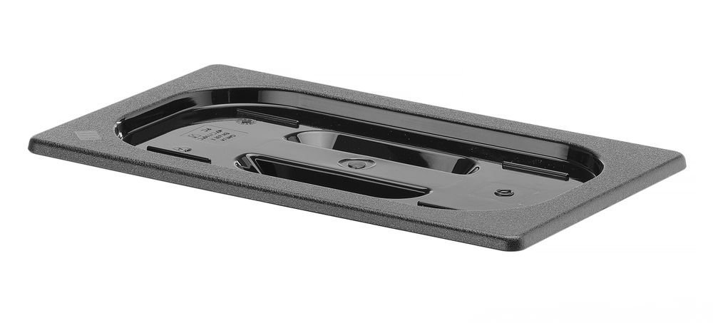 Gastronorm-Deckel, HENDI, GN 1/4, Schwarz, 265x162mm