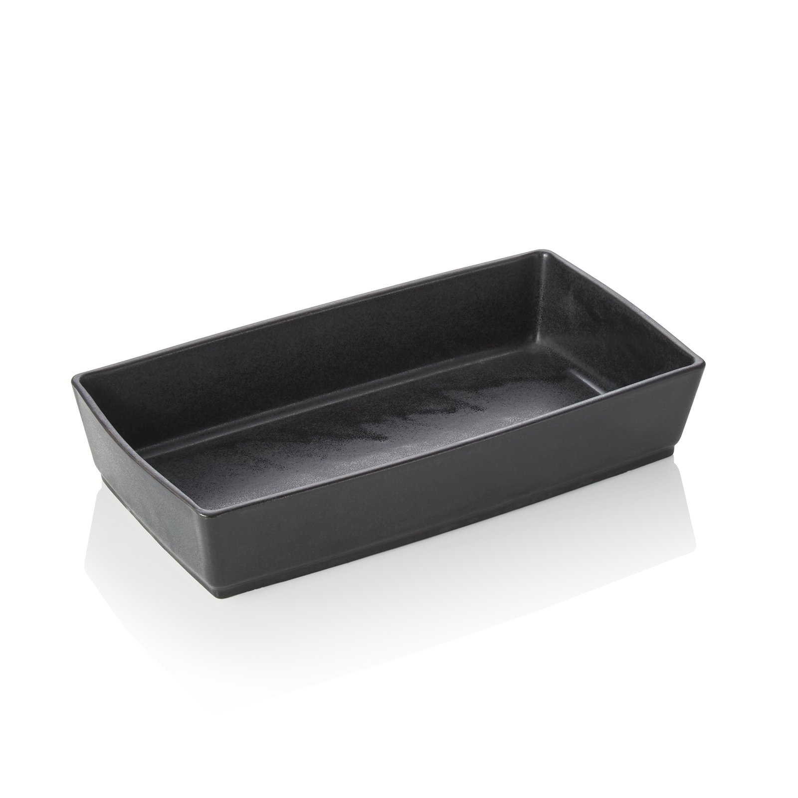 Buffetschale, 35 x 18,5 x 7 cm, schwarz, Porzellan Buffetschale, 35 x 18,5 x 7 cm, schwarz, Porzellan