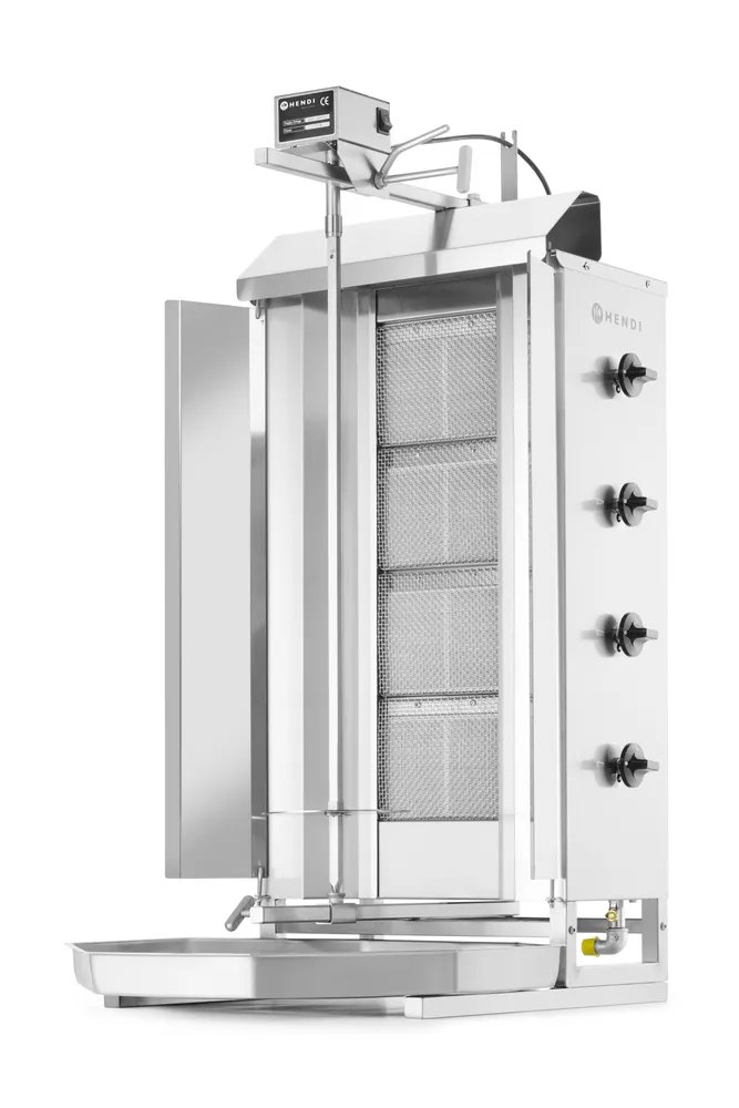 Gas Kebab Grill, Profi Line, 230V/16W, 13kW, 735x745x(H)1110mm