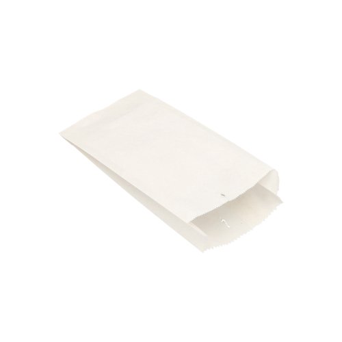 120000 Papierfaltenbeutel, Cellulose, gefädelt 21 cm x 10 cm x 5 cm weiss Füllinhalt 0,5 kg