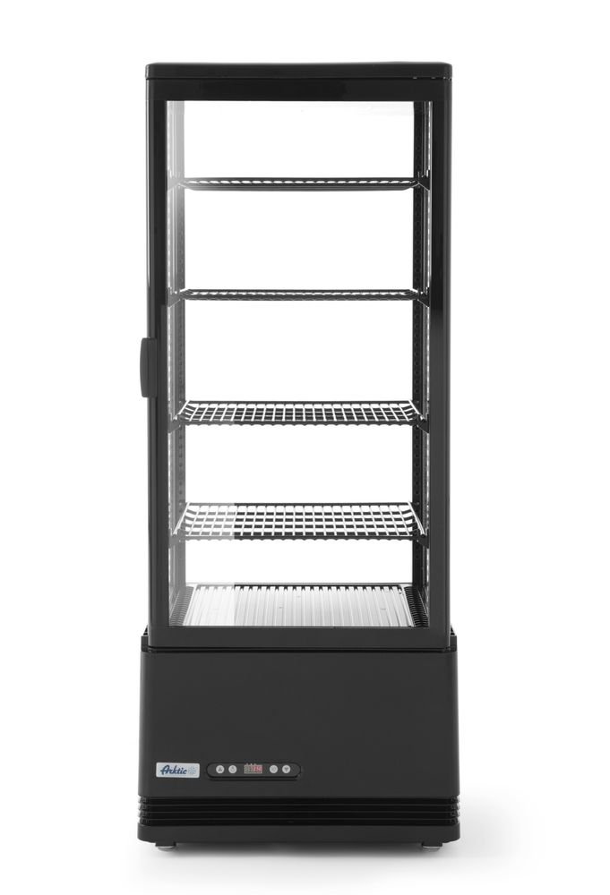 Aufsatz-Kühlvitrine 98 Liter, Arktic, Schwarz, 230V/210W, 444x397x(H)1100mm