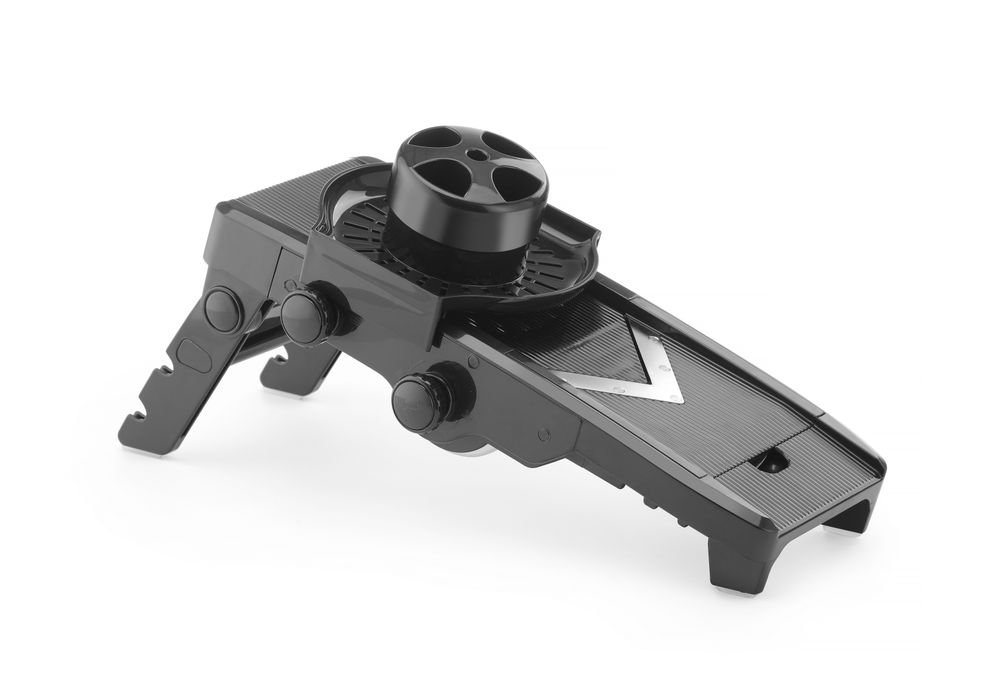 Mandoline V-förmig, HENDI, Schwarz, 130x335x(H)75mm Mandoline V-förmig, HENDI, Schwarz, 130x335x(H)75mm