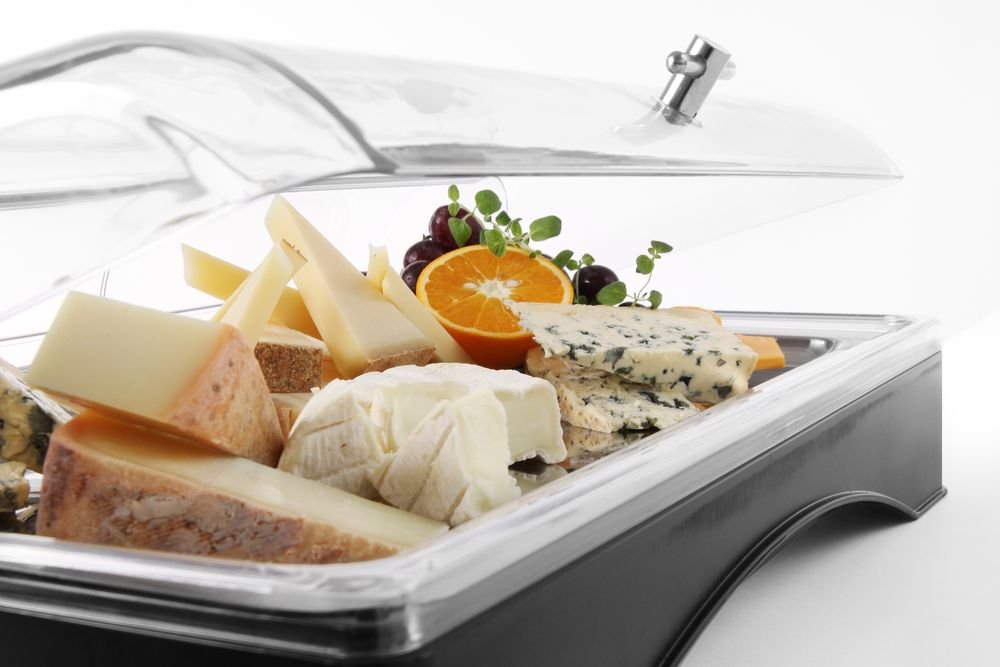 Rolltop-Display gekühlt - GN 1/1, HENDI, Set inkl. Kühlelement, 555x357x(H)175mm Rolltop-Display gekühlt - GN 1/1, HENDI, Set inkl. Kühlelement, 555x357x(H)175mm