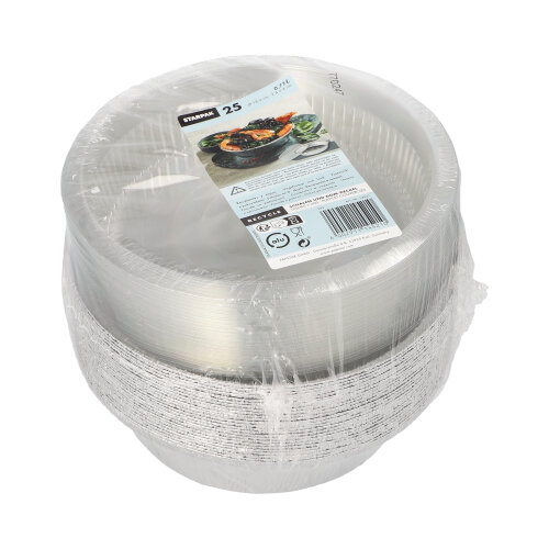 3000 Schalen, Alu + Dom-Deckel rund 0,77 l Ø 18,2 cm · 8 cm