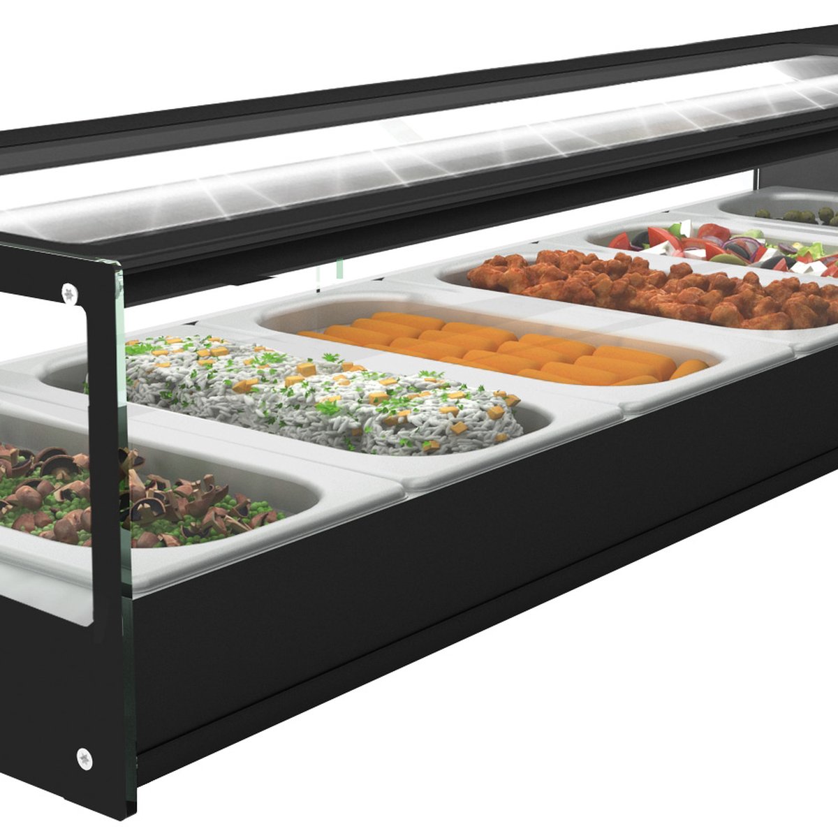 Kühlvitrine Logic Sushi 6 6x 1/3 GN x 40 mm