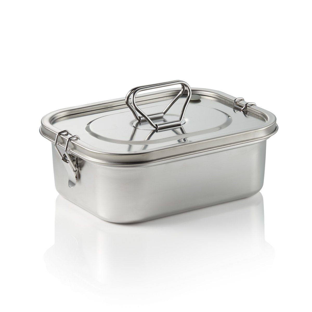 Lunchbox, 22,3 x 17,3 x 8 cm, Chromnickelstahl Lunchbox, 22,3 x 17,3 x 8 cm, Chromnickelstahl