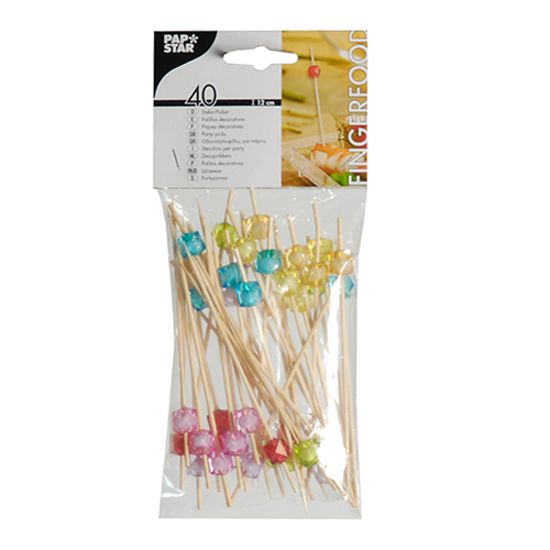 40 Fingerfood - Picker 12 cm farbig sortiert "Square" 72000 Fingerfood - Picker 12 cm farbig sortiert "Square"