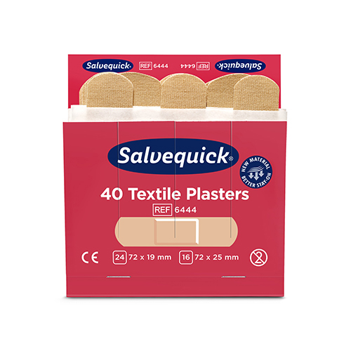 Set "Cederroth" Salvequick Textile Pflaster (40 Stück) braun , Refill Set "Cederroth" Salvequick Textile Pflaster (40 Stück) braun , Refill