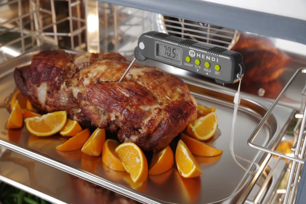 Thermometer mit einklappbarer Sonde, 160x40x(H)25mm