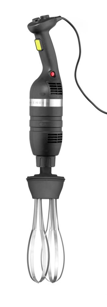 Set: Stabmixer 350 mit variabler Geschwindigkeit + Schneebesen + Halterung zur Wandmontage, HENDI, Kitchen Line, Schwarz, 230V/350W, 110x324x(H)816mm Set: Stabmixer 350 mit variabler Geschwindigkeit + Schneebesen + Halterung zur Wandmontage, HENDI, Kitchen Line, Schwarz, 230V/350W, 110x324x(H)816mm