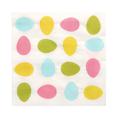 21600 Servietten, 3-lagig 1/4-Falz 33 cm x 33 cm ! "Ägg"