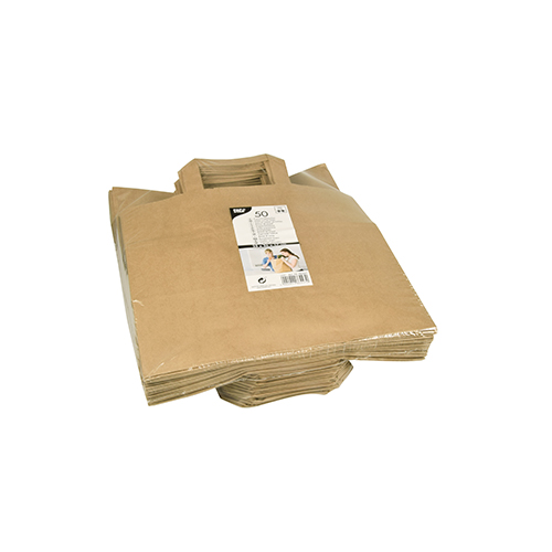 6400 Tragetaschen, Papier 25 cm x 26 cm x 17 cm braun mit Tragegriff