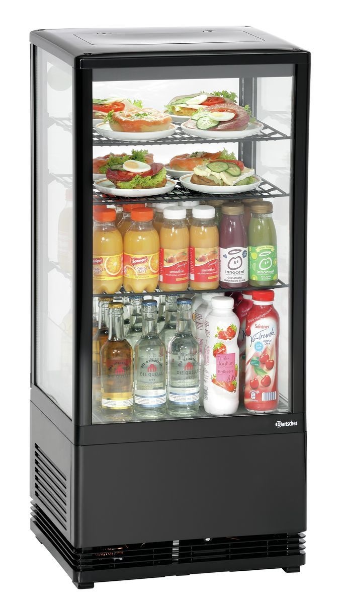 Mini-Kühlvitrine 78L, schwarz Mini-Kühlvitrine 78L, schwarz