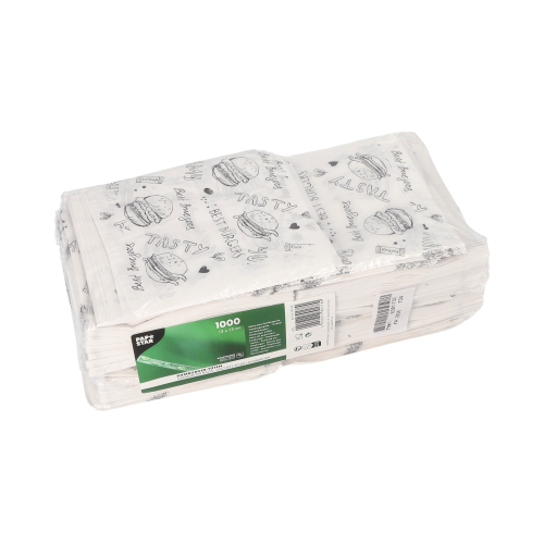 1000 Hamburger-Tüten 13 cm x 13 cm weiss 200000 Hamburger-Tüten 13 cm x 13 cm weiss