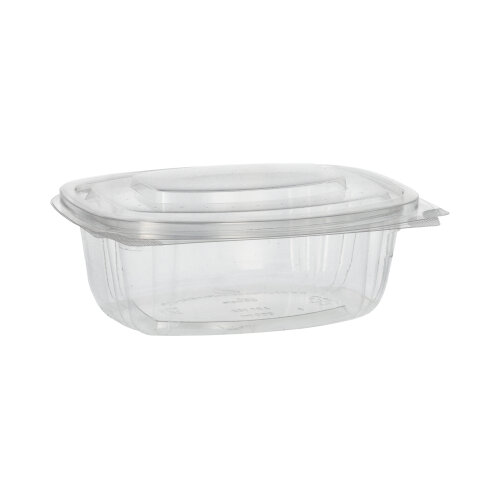 4800 Feinkost- und Salatschalen mit Klappdeckeln, PLA "pure" 500 ml 6,4 cm x 16,1 cm x 13,2 cm glasklar
