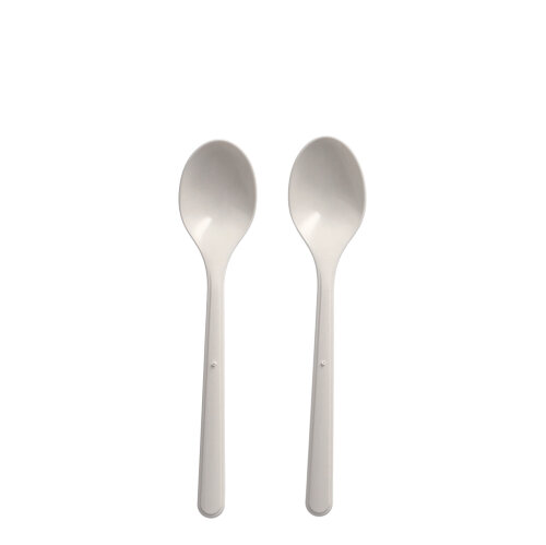 40000 "Circulware by Haval" Mehrweg-Kaffeelöffel PP-MF 13 cm weiss extra stabil