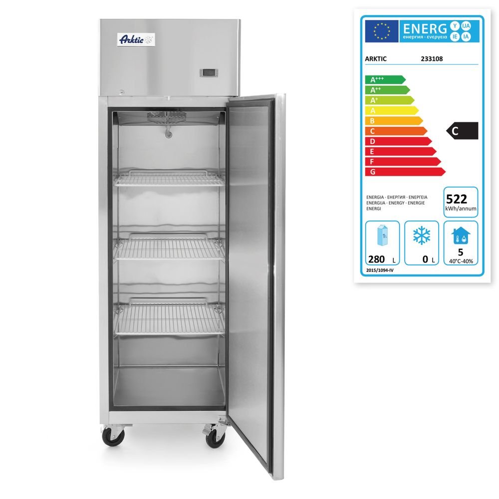 Kühlschrank eintürig 410 L, Arktic, Profi Line, 230V/290W, 600x740x(H)1950mm