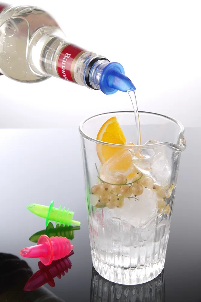 Freeflow-Ausgießer, BarUp, 2x blau, 2x rot, 2x grün, Rot, 6 Stk Freeflow-Ausgießer, BarUp, 2x blau, 2x rot, 2x grün, Rot, 6 Stk