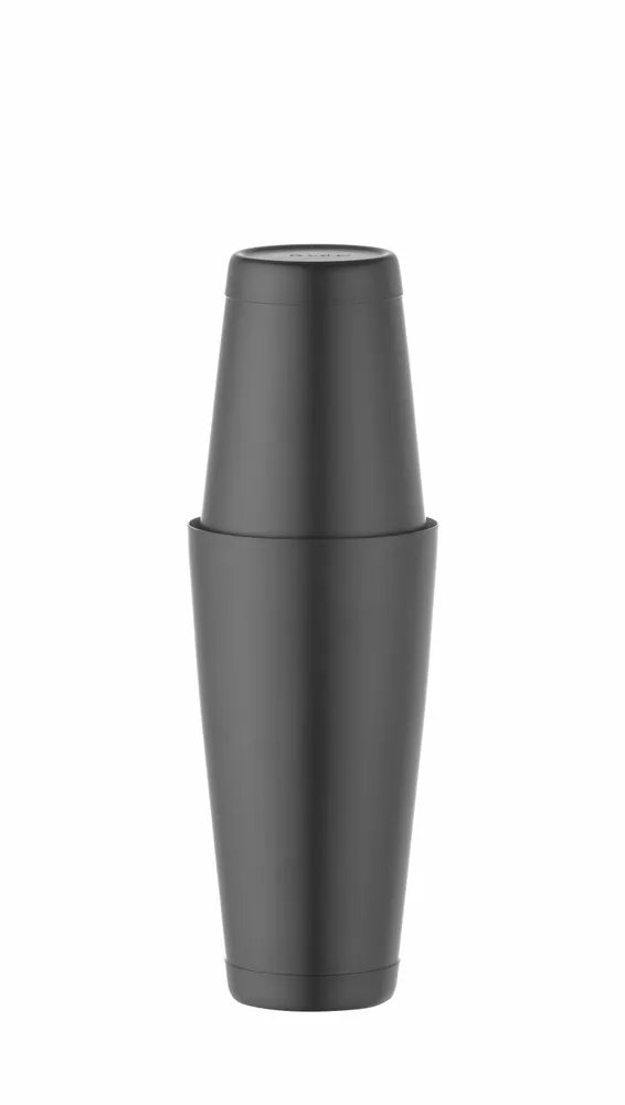 Tin-on-Tin Boston Shaker, BarUp, 0,8L, Schwarz, ⌀90mm