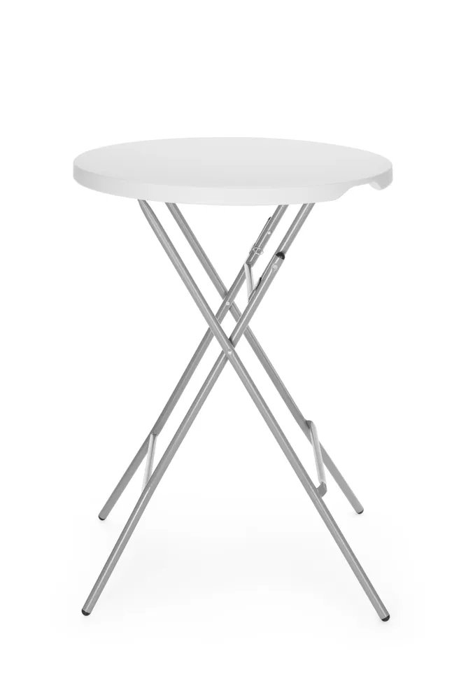 Bar-Stehtisch, AmerBox, Max. Last 80 kg., Weiß, ⌀800x(H)1100mm