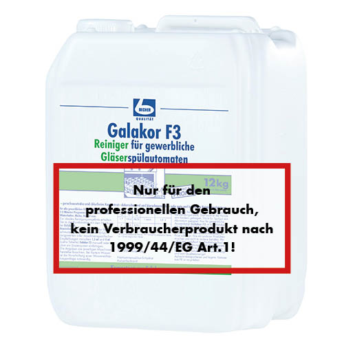 Dr. Becher Galakor F3 Reiniger 9,3 l für gewerbl. Gläserspülmaschinen Dr. Becher Galakor F3 Reiniger 9,3 l für gewerbl. Gläserspülmaschinen