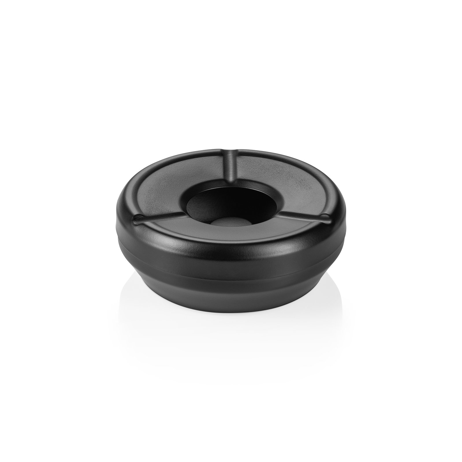 Windaschenbecher Ø 12,5 cm schwarz Edelstahl