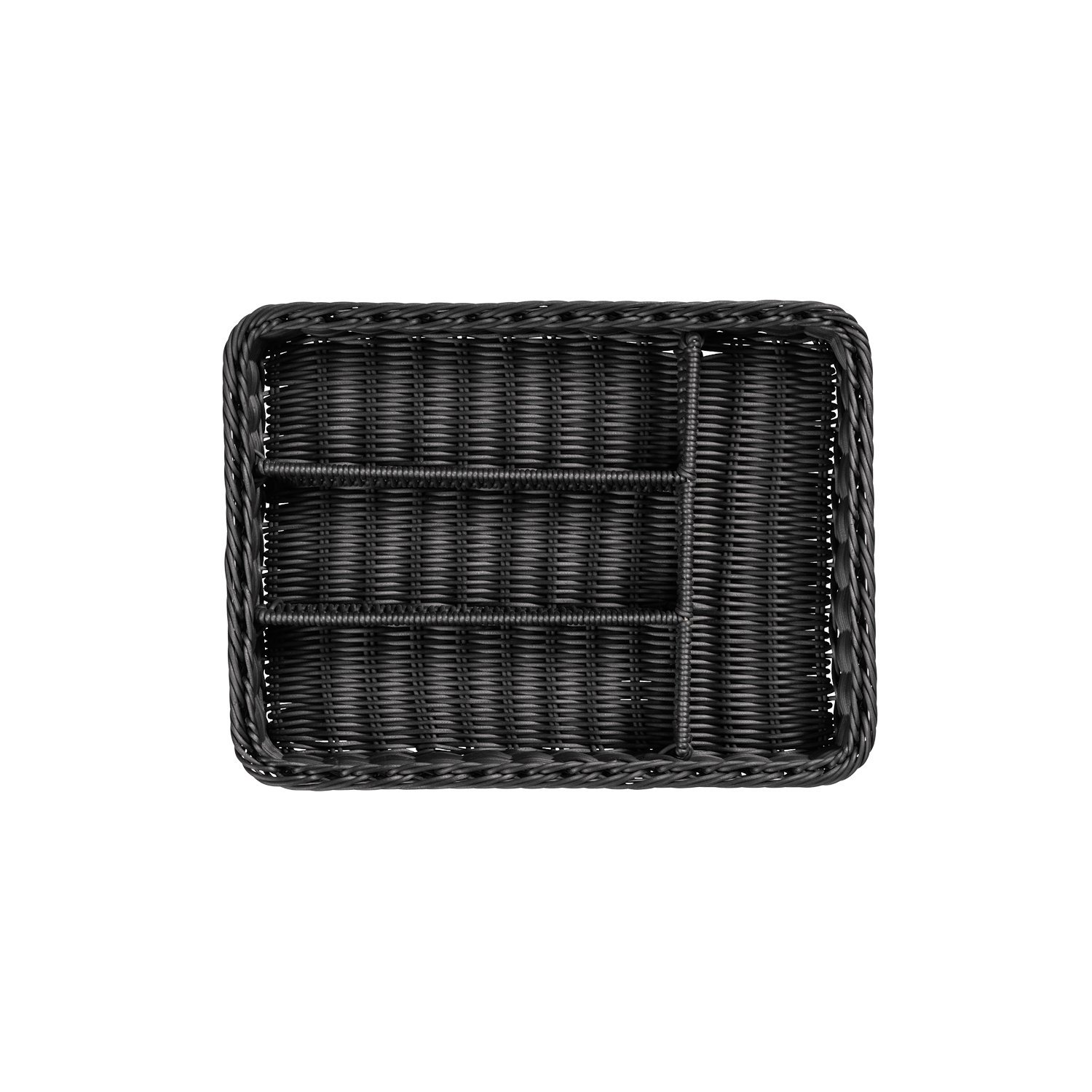 Besteckkorb 40 x 30 x 6,5 cm, schwarz