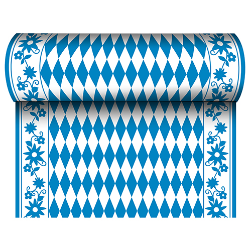 180 Tischläufer, stoffähnlich, Airlaid 24 m x 40 cm "Bayrisch Blau"