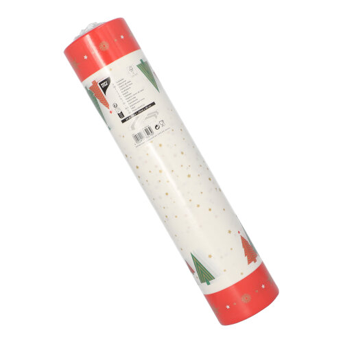 180 Tischläufer, stoffähnlich, Airlaid 24 m x 40 cm "Plain Christmas Trees"