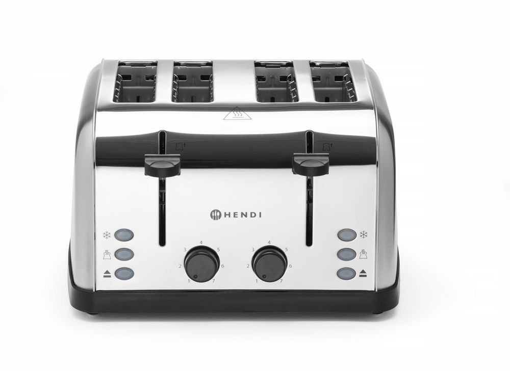 Toaster 4-fach, HENDI, 240V/1500W, 295x335x(H)180mm Toaster 4-fach, HENDI, 240V/1500W, 295x335x(H)180mm
