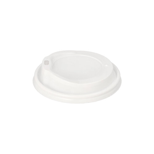 18000 Dom-Deckel, PS "To Go" rund Ø 9 cm · 2,4 cm weiss