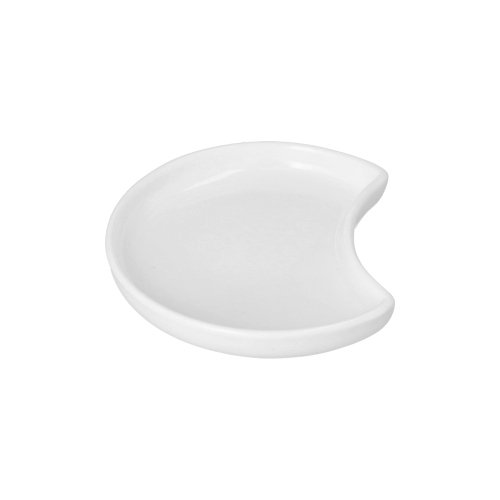 10368 Teller Porzellan Halbmond Ø 9 cm · 1,2 cm weiss "Ano"