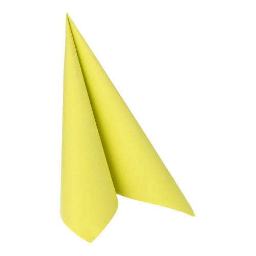 12500 Servietten "ROYAL Collection" 1/4-Falz 40 cm x 40 cm limonengrün